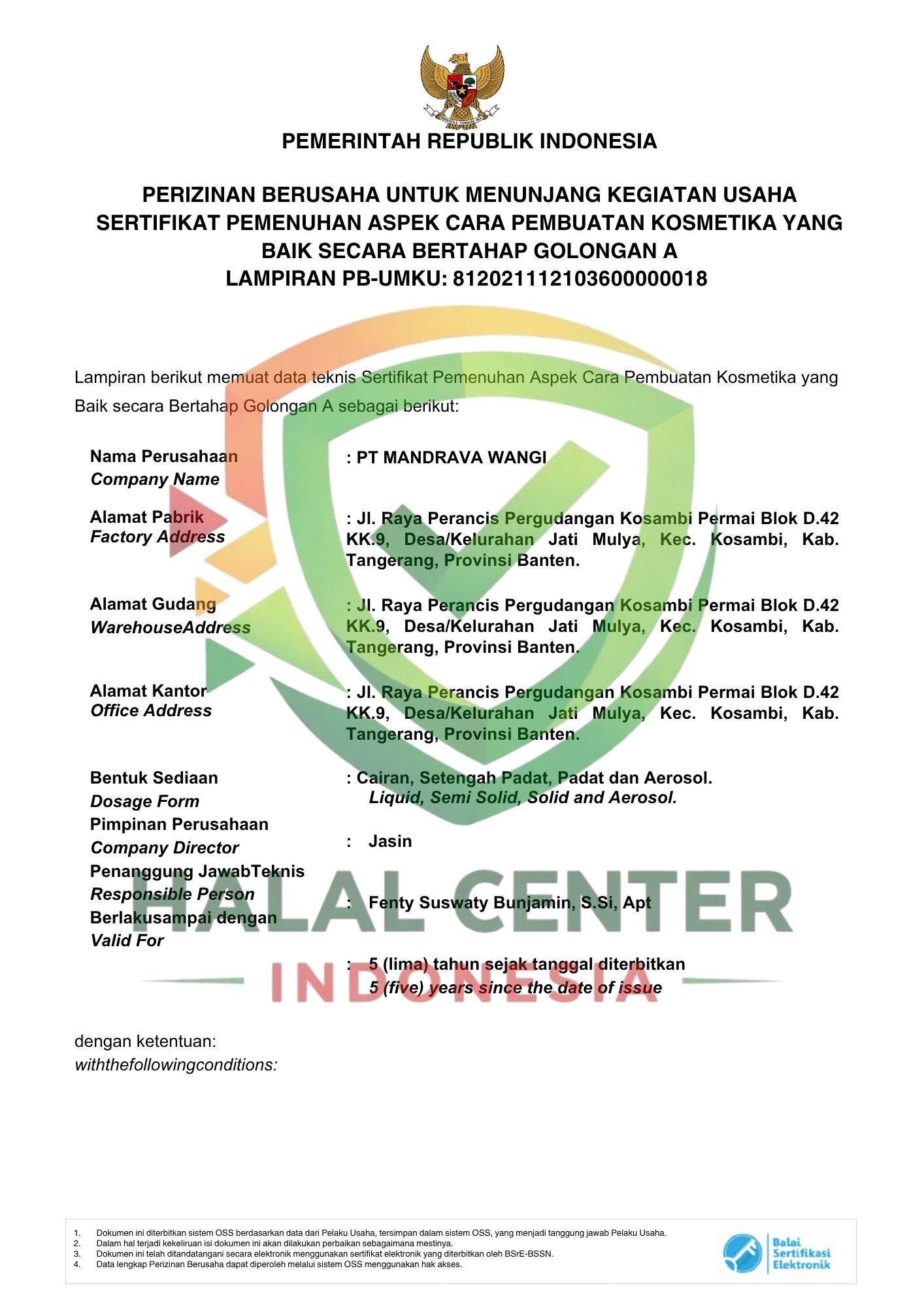 PT Mandrava Wangi