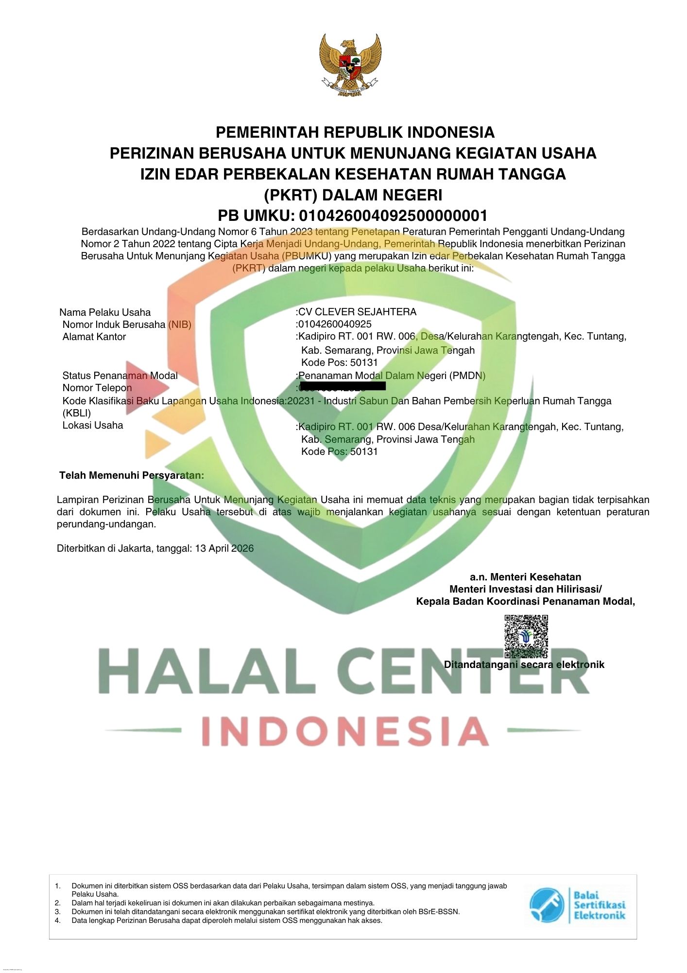 CV Clever Sejahtera