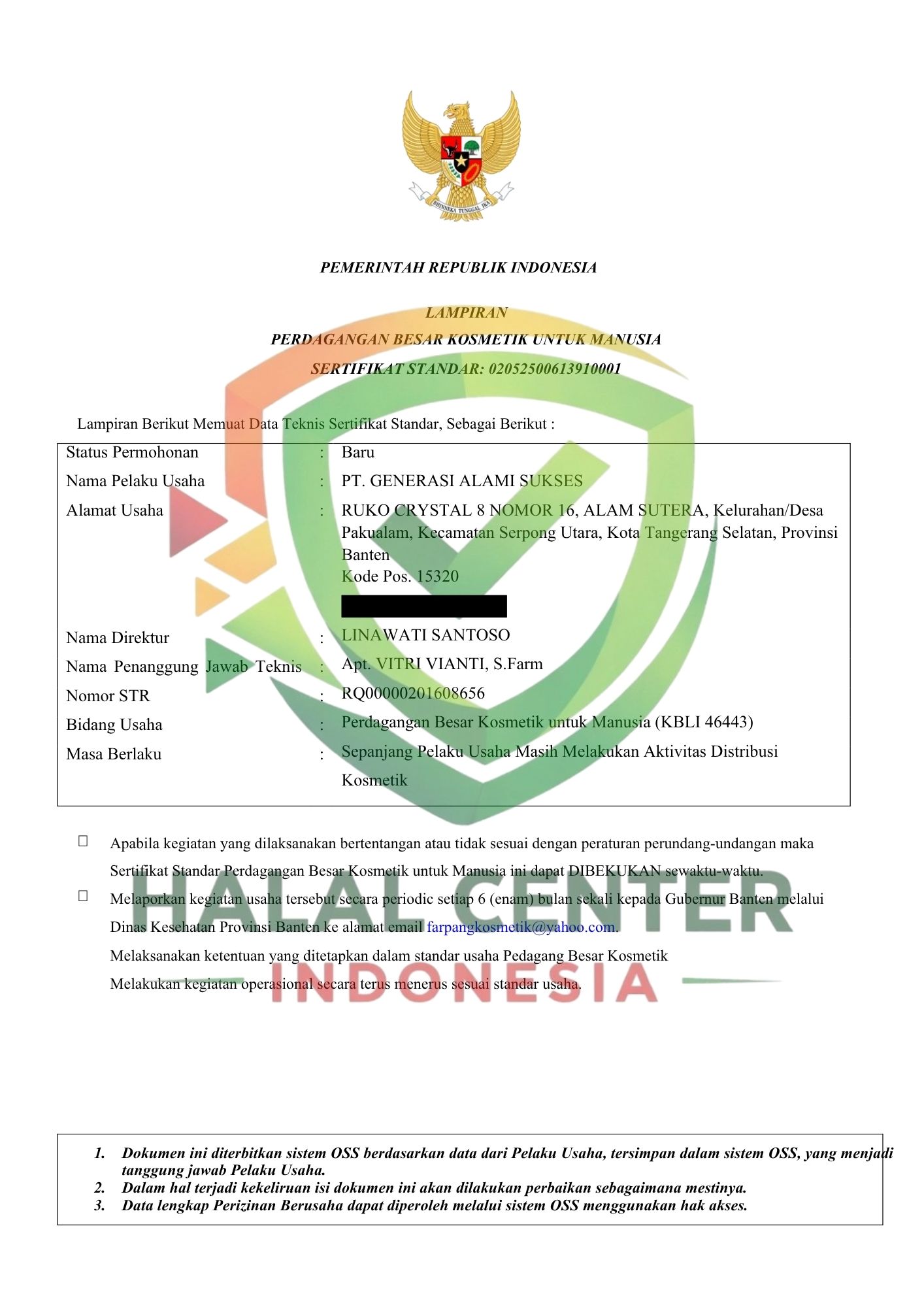 PT Generasi Alami Sukses